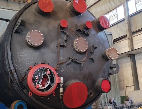 Application of FDG600 OD-Mount Flange Facer on Enamel-Coated Flanges of Agitators